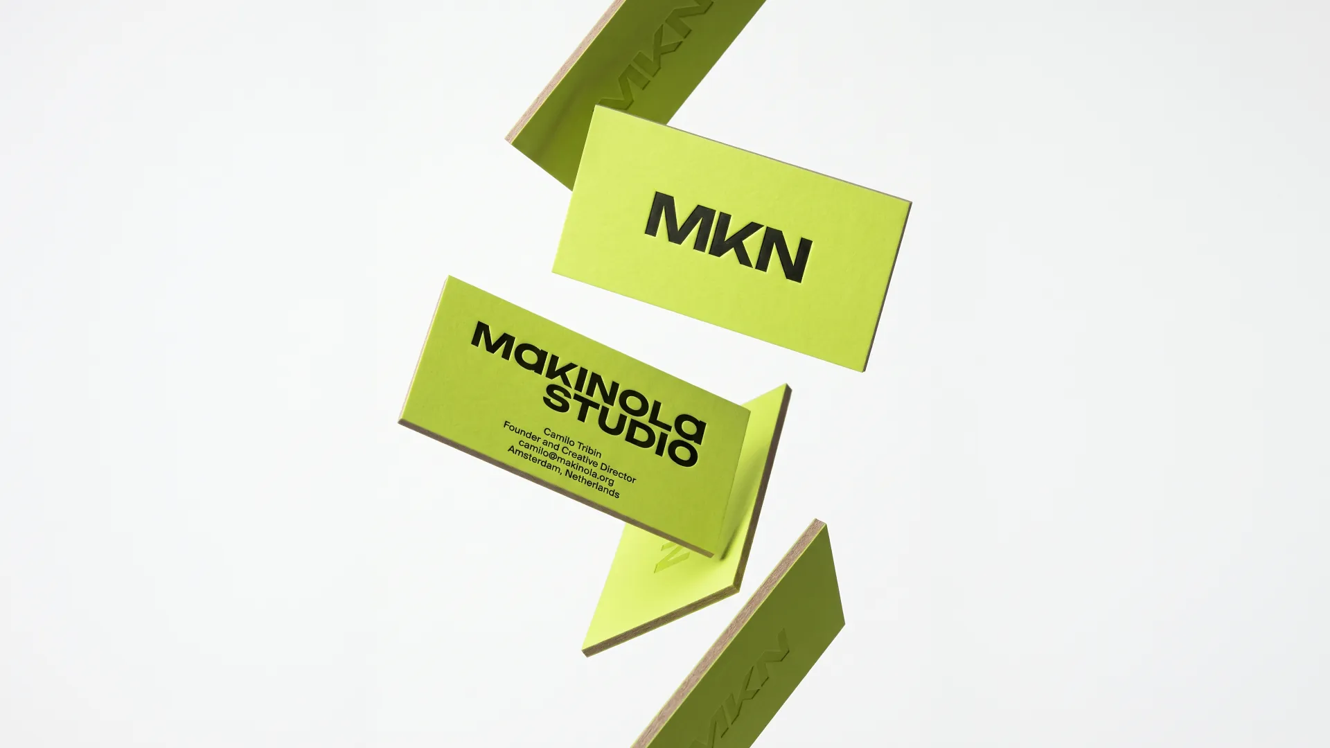 Makinola Studio business cards